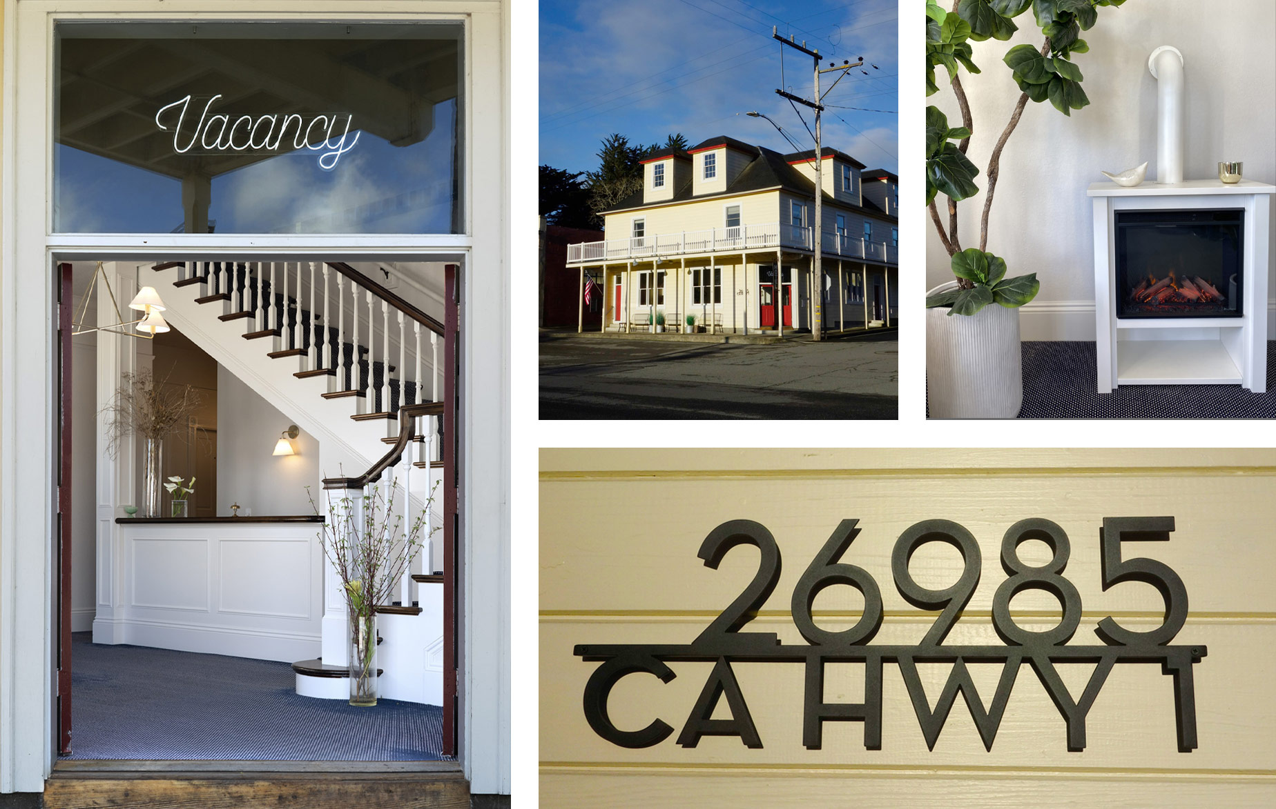 Collage of Tomales Hotel images