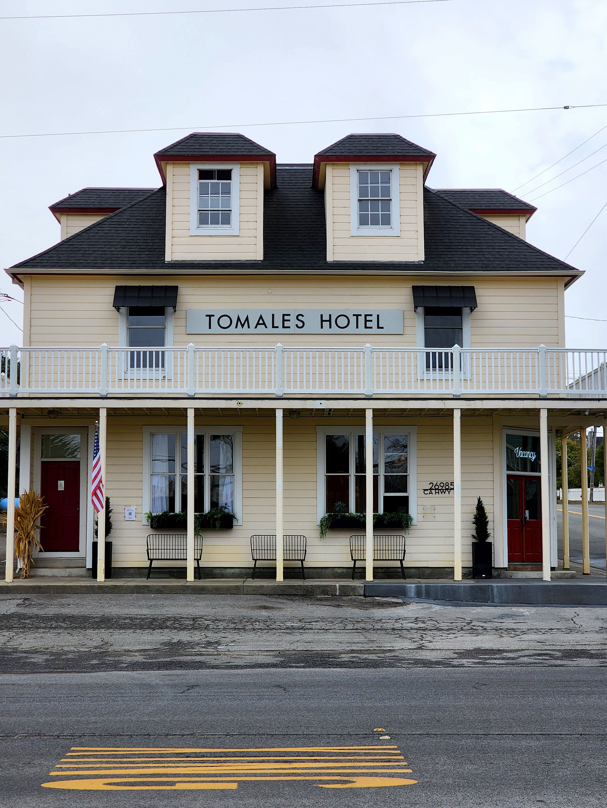 Exterior of Tomales Hotel
